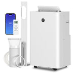 Tragbares Klimagerät mit 12.000 BTU, 4-in-1 Klimaanlage mit WiFi- und Sprachsteuerung, Kühlung, Entfeuchter, Ventilator, Schlafmodus