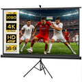 Beamer Leinwand mit Stativ 221 x 124 cm 100 Zoll 16:9 HD 4K Rollo-Leinwand