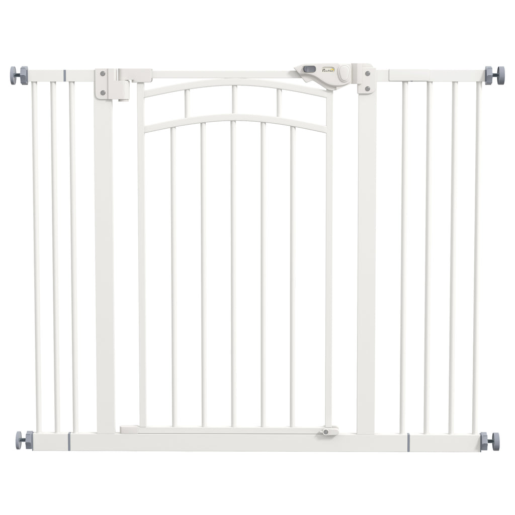 Pressure Fit Stair Gate, Dog Gate w/ Auto Closing Door for Small, Medium Dog, Easy Installation, for Width 74 to 100cm