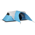 3000mm Waterproof Camping Tent for 5-6 Man, Family Tent with Porch and Sewn in Groundsheet, Portable with Bag, Blue