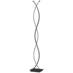 LED Stehlampe Dimmbar 144 cm Stehleuchte mit Fußschalter Schwarz
