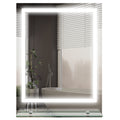 Large Vanity Mirror with Lights and Shelf, Illuminated bathroom Mirror with 3 Colour Brightness, Smart Touch, Anti-Fog