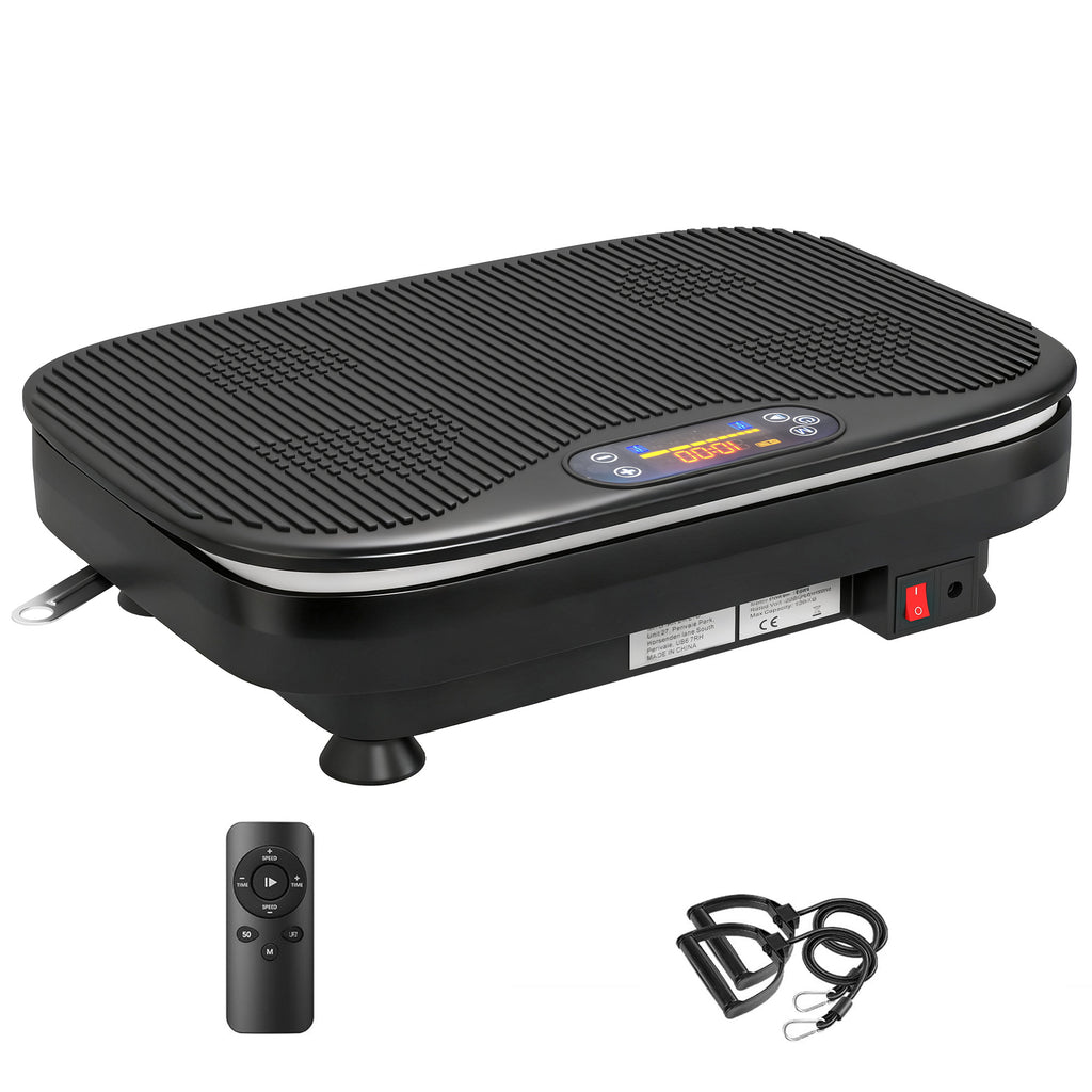 Vibrationsplatte f¨¹r Fitness¨¹bungen, Bluetooth-Funktion, Fernbedienung, 99 Geschwindigkeitsstufen, Kunststoff, Stahl, Schwarz