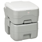 Campingtoilette Reisetoilette max. Tragkraft bis 147 kg 20L für Camping Wandern Reisen Angeln 41,5 x 36,5 x 42 cm Grau