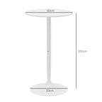 Bartisch Stehtisch, Tisch für 2 Personen, 60 x 60 x 102 cm, Weiß