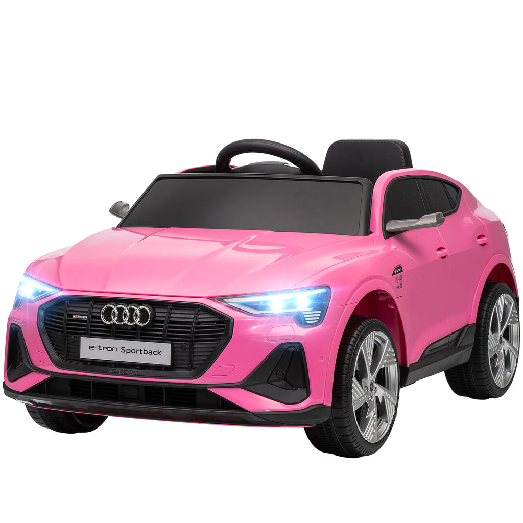 Elektro Kinderauto 12V Elektrofahrzeug Audi E-tron Elektroauto mit Fernbedienung, Sicherheitsgurt, f¨¹r 3-5 Jahre