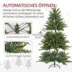 6ft Bare Artificial Christmas Tree, with 1821 Tips - Green