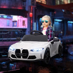 Elektro Kinderauto BMW M4, Sound & Licht, 3-5 km/h, inkl. Fernsteuerung, f¨¹r 3-5 Jahre, Wei?