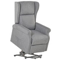 Relaxsessel, Aufstehhilfe, Liegefunktion, bis 200kg, 72,5x94x109cm, Grau