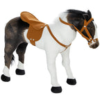 Schaukelpferd mit Soundeffekten, weiches Fell, f¨¹r 3-8 Jahre, 85 x 28 x 60 cm, Braun/Cremewei?