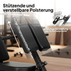 Hantelbank Verstellbar 4 in 1 Trainingsbank mit Beinstrecker