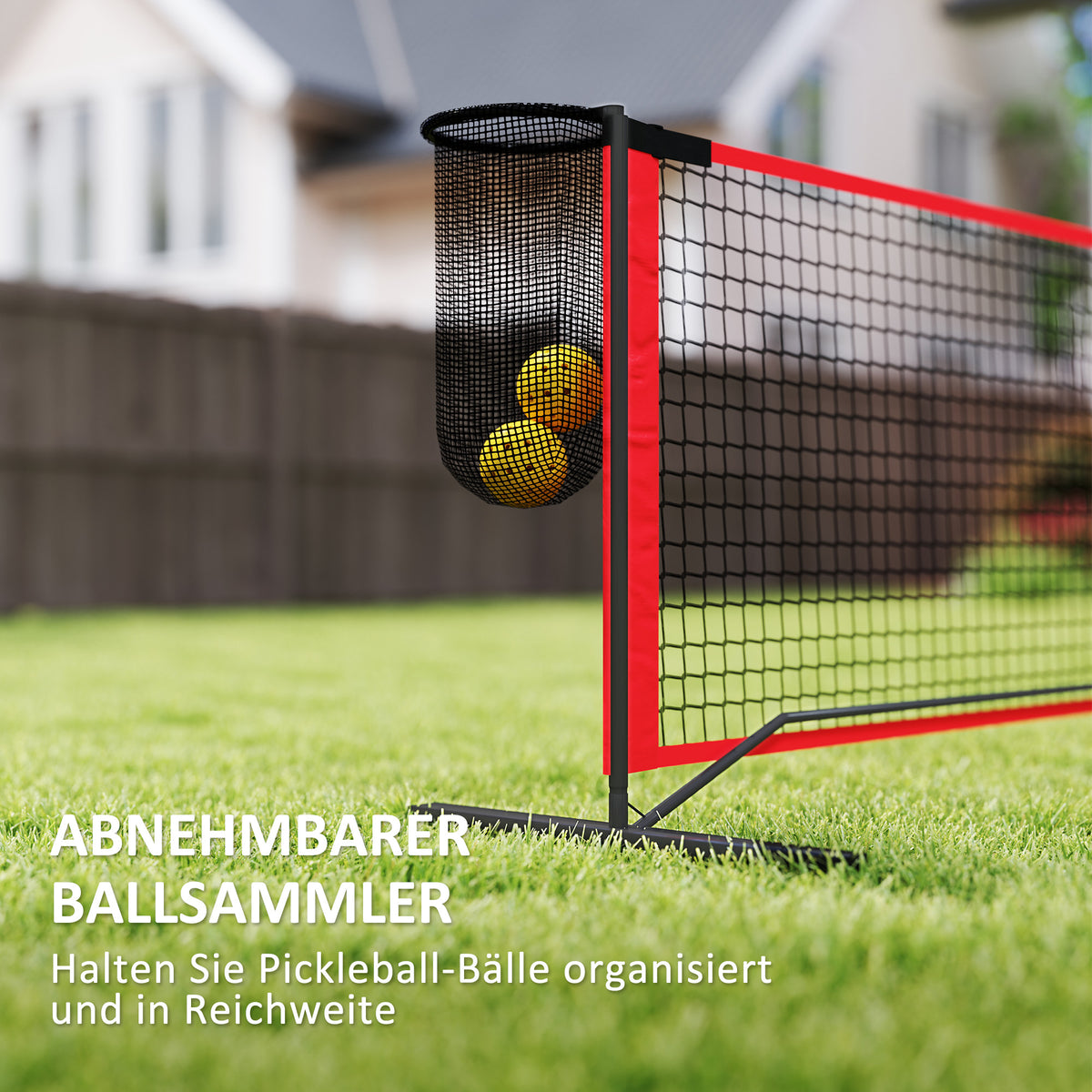 Pickleball-Netz tragbares Set, 6,7 m Pickleball-System mit Netz