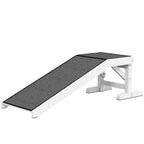 Haustierrampe mit rutschfestem Teppich 125 x 40 x 35,5cm Kiefernholz