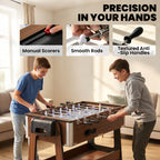 3-in-1 Multi Spieltisch drehbar Multifunktionstisch mit Billardtisch Tischfußball Airhockey Ablagefach
