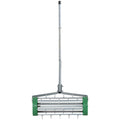  Garden Rolling Lawn Aerator Heavy Duty Steel Grass Roller w/ Adjustable Handle