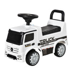  Compatible Kids Ride On Car Truck Mercedes Benz Licensed Toddler Foot To Floor Slider w/Under Seat Storage for 12 - 36 Months White
