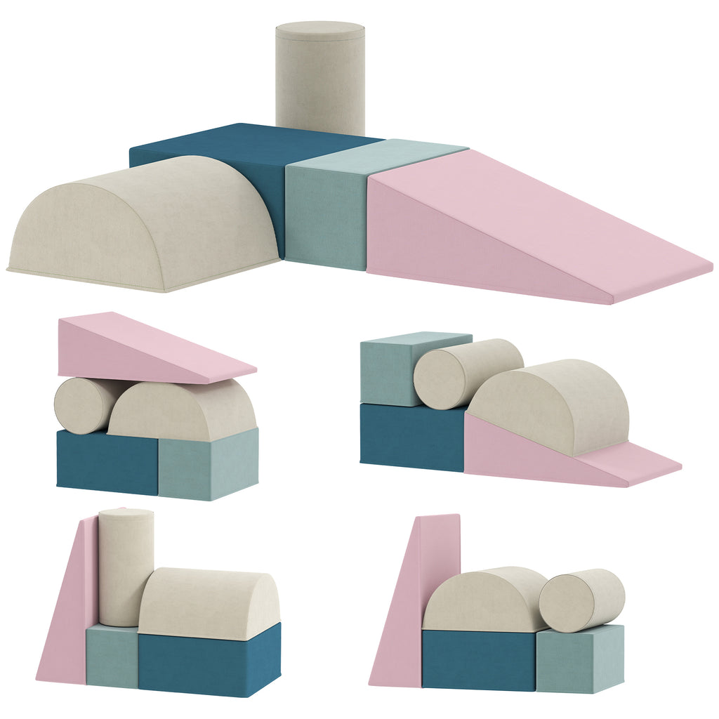 5-teiliges Schaumstoffbl?cke-Set f¨¹r Babys & Kleinkinder, zum Bauen, Spielen, Klettern, Indoor-Set, Schaumstoff, Bunt