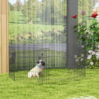 8 Panel DIY Dog Pen with Door, for Dogs, Small Animals, Indoor/Outdoor Use, 76cm High