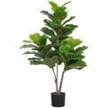 K¨¹nstliche Geigen-Feigenbaum 110cm Kunstpflanze, Plastik K¨¹nstliche Pflanzen im Topf, Dekoration Geschenk