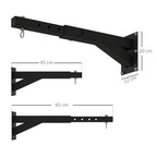 Punch Bag Wall Bracket, 5-Length Adjustable Boxing Bag Bracket for Kickboxing, Muay Thai, Punching Training