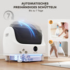 Selbstreinigende Katzentoilette, 42,7L Katzenklo für Katzen 1-5 kg