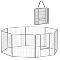 Haustiergehege, Hundezaun, Haustierspielplatz, flexibel anpassbar, rostfreier Stahl