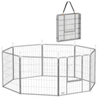Haustiergehege, Hundezaun, Haustierspielplatz, flexibel anpassbar, rostfreier Stahl