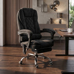 Bürostuhl Ergonomisch mit Vibrationsmassage und Wärme, Schwarz