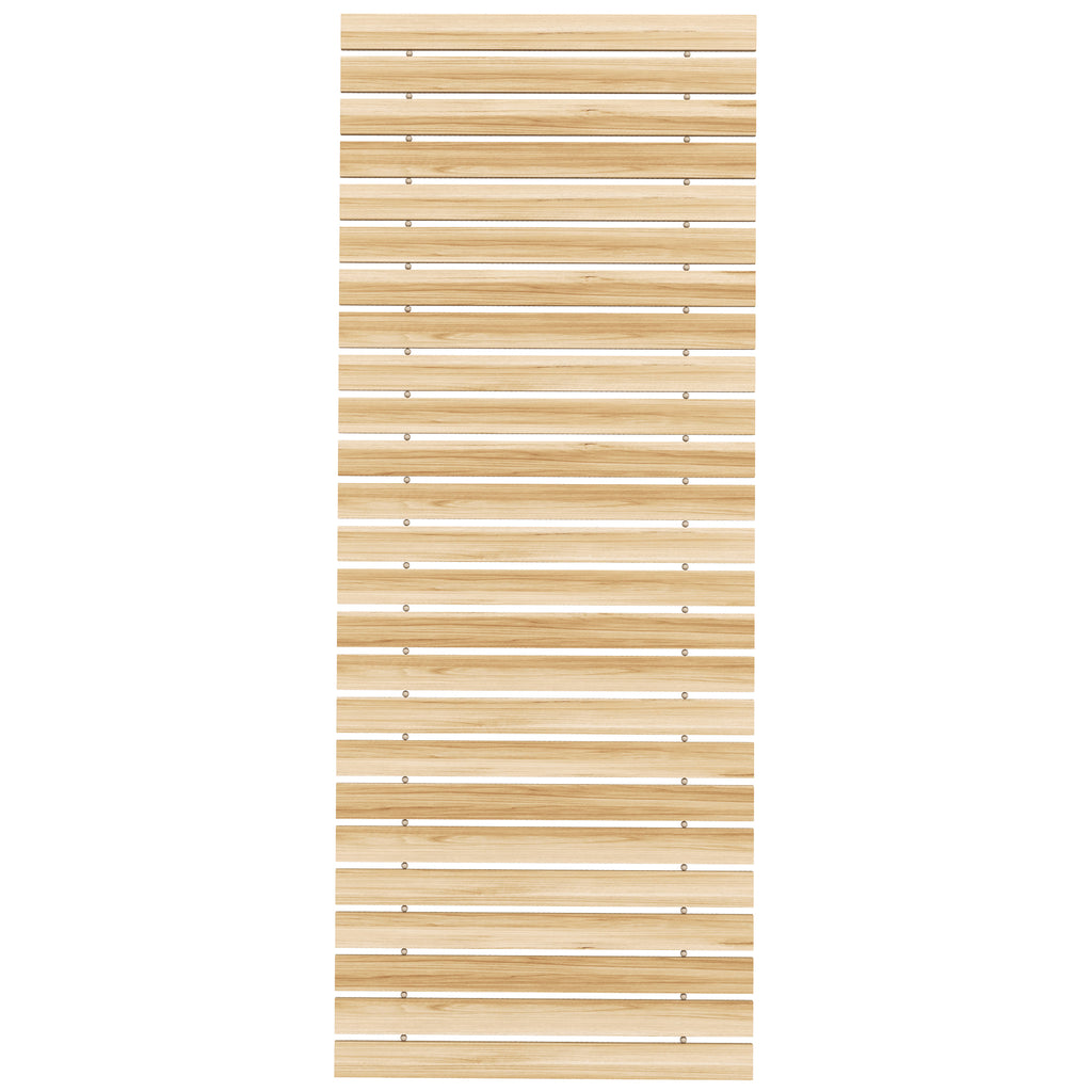 Rollweg Gehweg Ausrollbarer Gartentritt, wetterbest?ndig, Fichtenholz, 120 x 47 x 1 cm, Natur