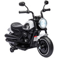 Elektro-Kindermotorrad, LED-Scheinwerfer, abnehmbare Stützräder, bequemer Sitz, Rot/Schwarz