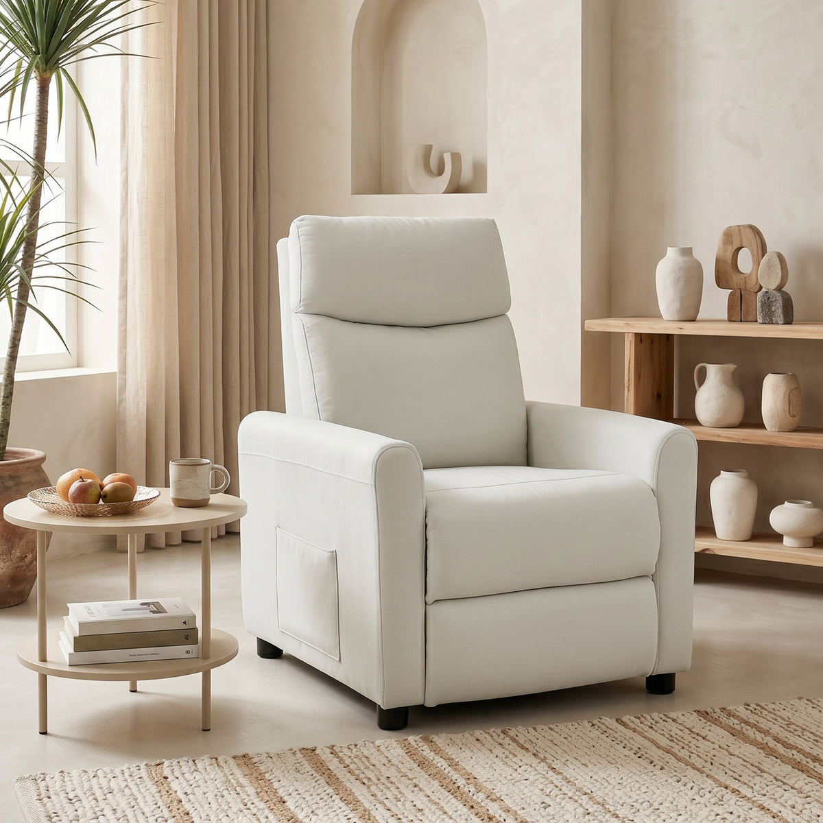 Relaxsessel Fernsehessel mit Liegesessel, Taschenfedern für Wohnzimmer