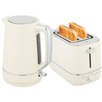Set aus 1,7 L Wasserkocher und Toaster mit 6 Br?unungsstufen, Beige