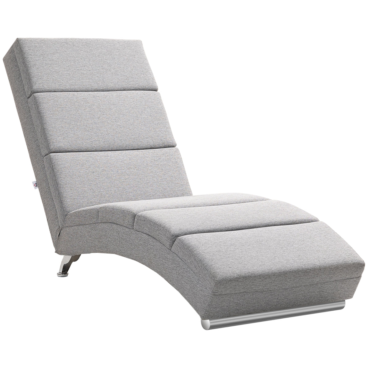 Polstersessel mit R¨¹ckenlehne, Relaxsessel mit Stahlbeinen & dicker Polsterung, f¨¹r Wohnzimmer, Schlafzimmer, Hellgrau