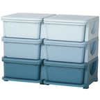 Kids Storage Unit, with Six Drawers - Blue