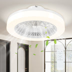 Deckenventilator mit LED-Lampe, 6 Geschwindigkeiten, Fernbedienung, Weiß