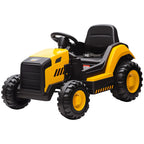Kinder-Baufahrzeug, Aufsitzauto f¨¹r Kinder, Fernbedienung, manuelle Steuerung, Bluetooth+Musik-Funktion, 3-6 Jahre, Kunststoff, Stahl, Gelb