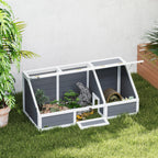 Schildkr?tenbox, Outdoor Schildkr?tengehege, bodenloses Design, leicht zu ?ffnen, Schildkr?tenhaus, Hellgrau