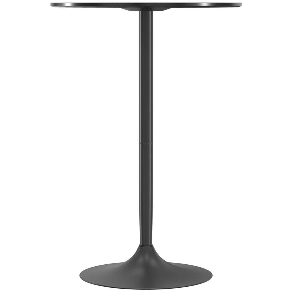Bartisch Stehtisch, Tisch für 2 Personen, 70 x 70 x 102 cm, Schwarz