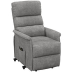 Relaxsessel mit Aufstehhilfe, verstellbare R¨¹ckenlehne/Fu?st¨¹tze, bis 120 kg, 66 x 90 x 96 cm, Grau