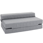 Klappsessel mit Bettfunktion, G?stebett, faltbar, bis 250 kg, 138x80x50 cm, Grau