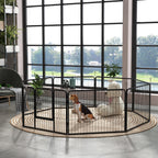 Steel 8 Panel Dog pen Pet Puppy PlayPen Grey