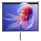 Beamer Leinwand 203 x 152 cm 100 Zoll 4:3/ 16:9 Projektionsleinwand Manuell f¨¹r Heimkino
