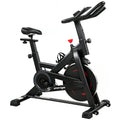 Exercise Bike, Indoor Stationary Bike with Smart APP, 0-100% Magnetic Resistance, Adjustable Seat & Handlebars