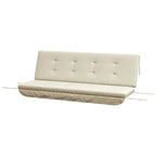Auflagen-Set für Hollywoodschaukel 170 cm Stuhlkissen Schaukelauflage Sitzkissen Gartenschaukel Gartenpolster Rückenkissen Seitenkissen Beige
