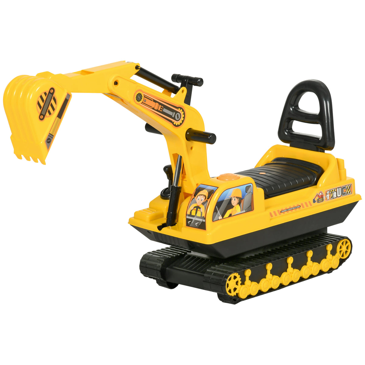 Ride On Excavator Toy Tractors Digger Movable Walker Construction Truck 18-48 Months