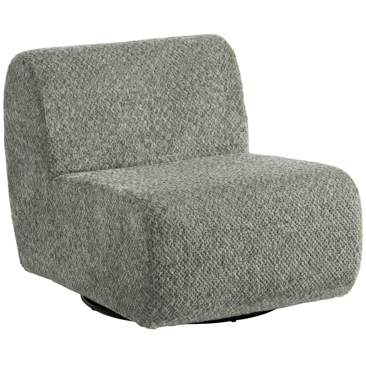 Sessel Drehbarer Loungesessel mit Chenille-Optik, Breiter Sitzfläche