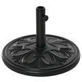 13kg Round Parasol Base Sun Umbrella Weight Stand Holder Patio Outdoor Garden, Black