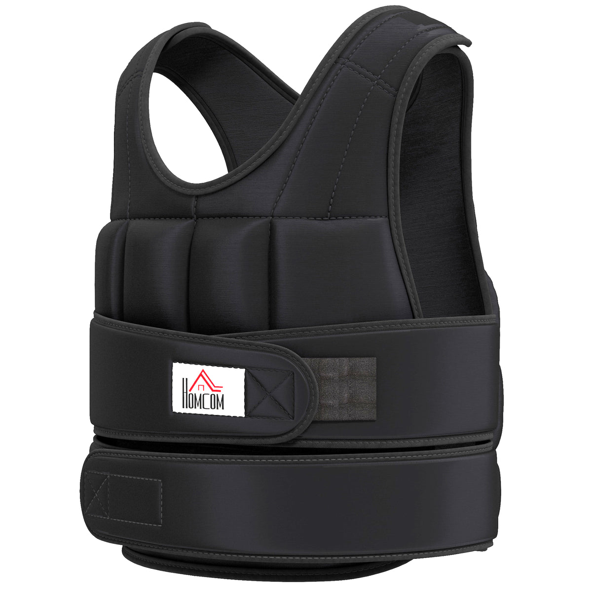 Gewichtsweste 10 KG verstellbare Trainingsweste mit herausnehmenbar Gewichten Schwarz