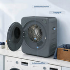 Mini Wäschetrockner 4 kg 5 Programme 800W/400W Freistehend Grau