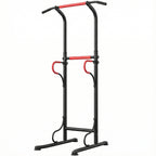 Steel Multi-Use Exercise Power Tower Pull Up Station Adjustable Height W/ Grips